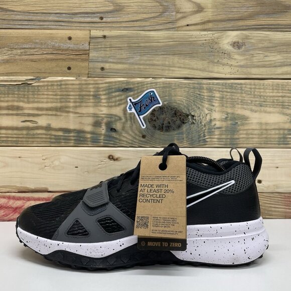 Nike Air Zoom Diamond Elite Turf Baseball Shoes Men’s Size 11.5 Black - Picture 3 of 12